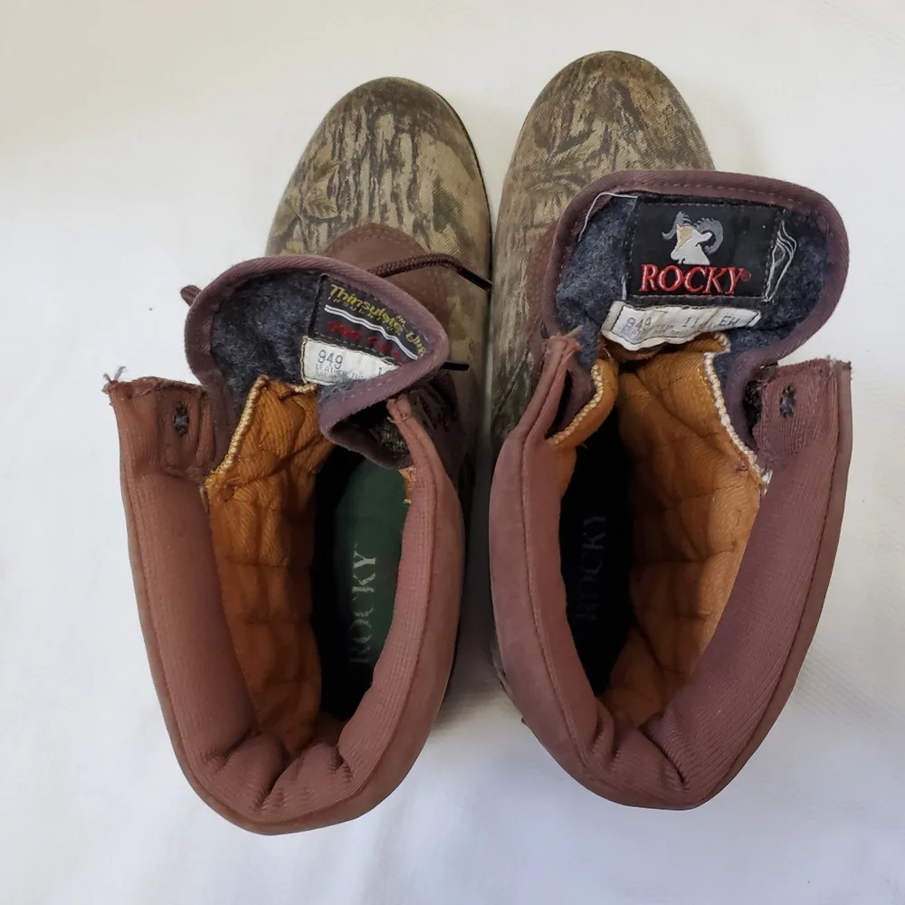 Rocky Goretex Camo Boots Thinsulate Insulation Waterproof Men's 11.5